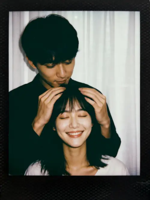 Polaroid Style Photo with Soft Blur Effect