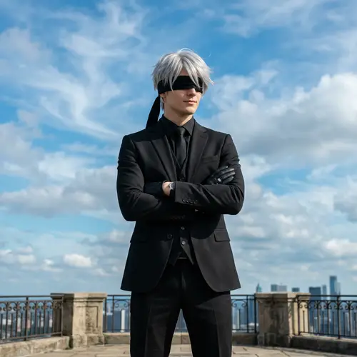 Gojo Satoru: Mysterious Character in Chic Style