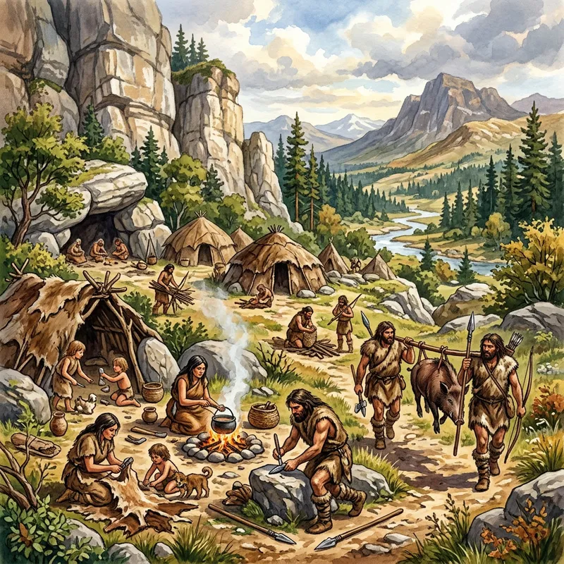Stone Age Period Illustration