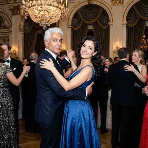 Elegant Ballroom Dance: Distinguished Man & Mesmerizing Woman