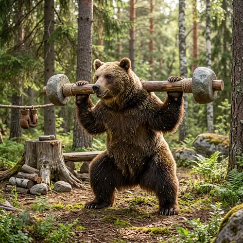 Bear Exercising - Get Inspired by this Active Bear
