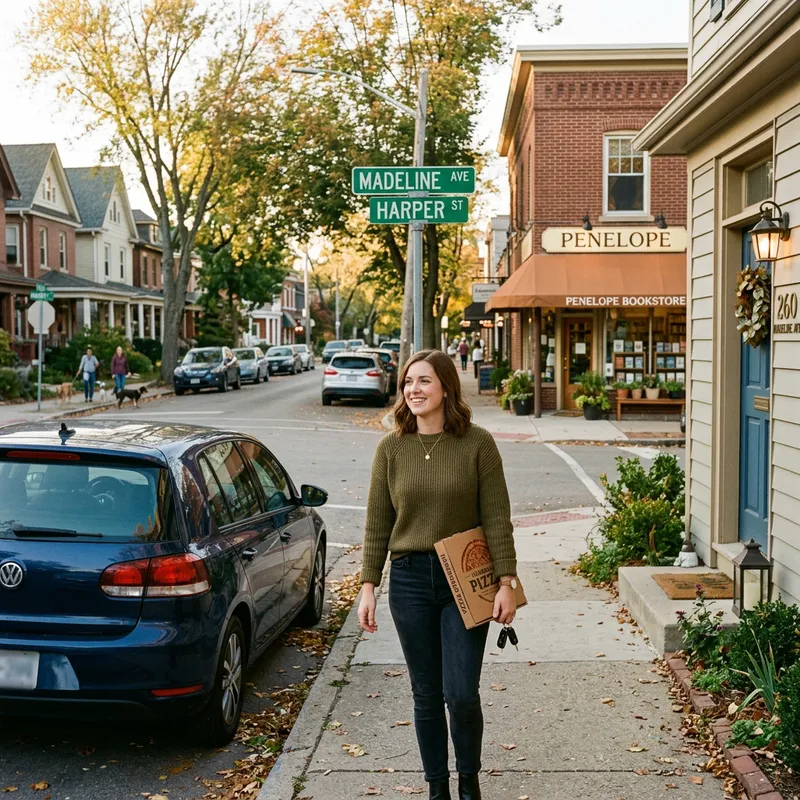 Lost Kate Finds Monika's House: Directions from Harper Street to Madeline Avenue