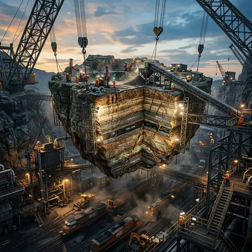 Dynamic Industrial Scene with Heavy Machinery