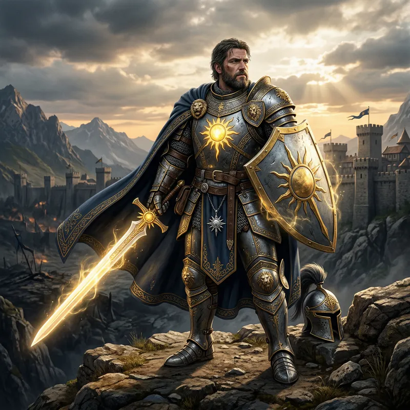 Epic Human Paladin: Guardian of Light