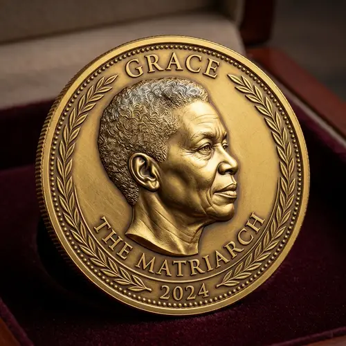 Turn Portrait into a Gold Coin - Unique Art