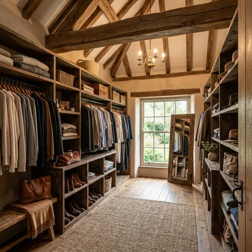 Beautiful Rustic Walk in Closet Design Ideas