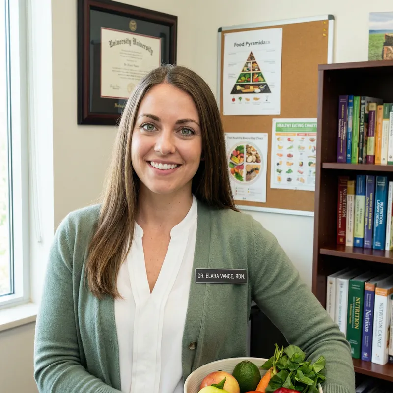 Nutritionist with Green Eyes