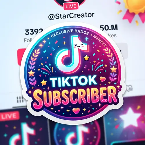 Custom TikTok Subscriber Stickers
