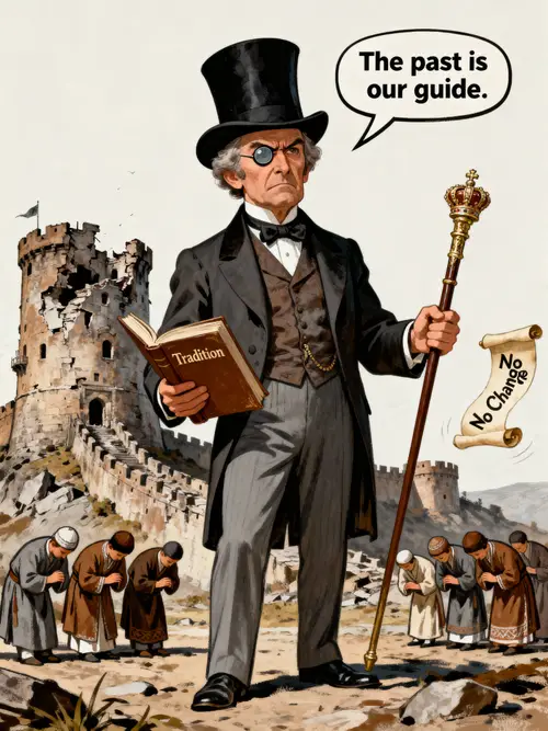 Political Cartoon on 19th Century Conservatism