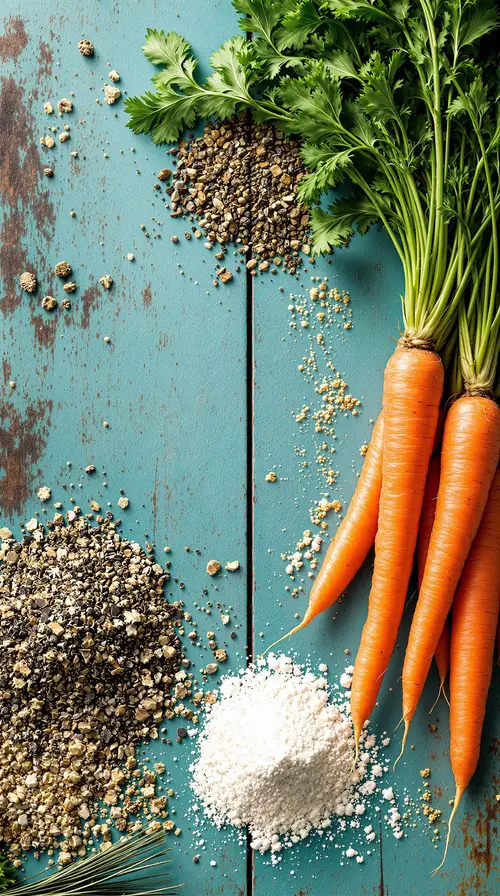 Natural Organic Fertilizers & Vibrant Carrots