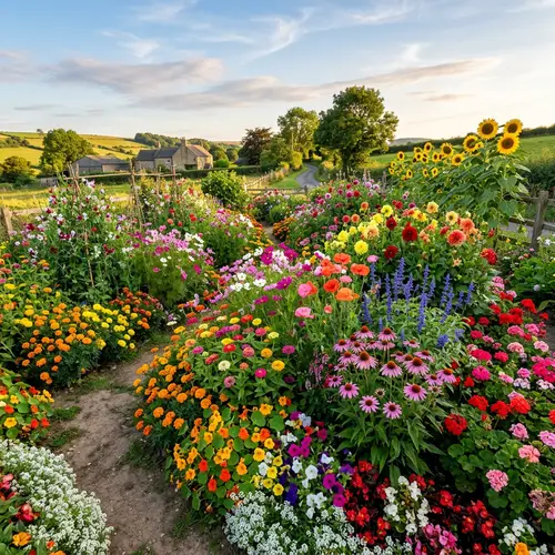 Colorful Flower Garden Photography | Beautiful Blooms Landscape