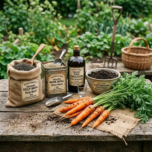 Natural Organic Fertilizers & Vibrant Carrots