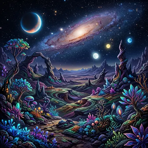 Captivating Alien Landscape Art and Imagery