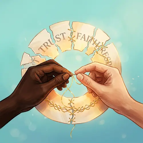 Rebuilding Trust with Diverse Hands and Gold Thread