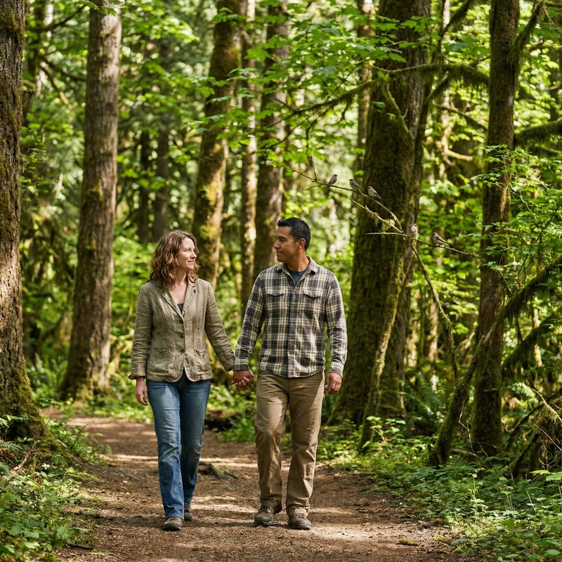 Tranquil Forest Walk: Love in Nature Tranquil Forest Walk: Love in Nature