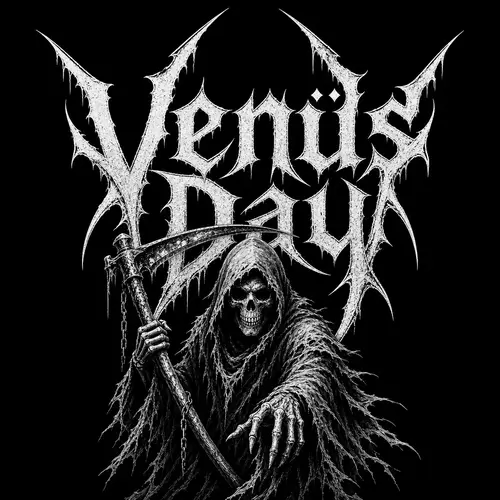 Venüs Day Heavy Metal Logo Design
