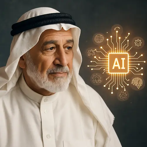 Saudi Old Man Embraces Artificial Intelligence