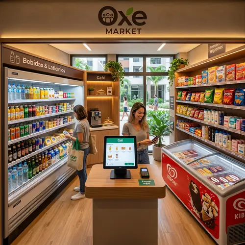 Modern Autonomous Mini-Market in Residential Condo