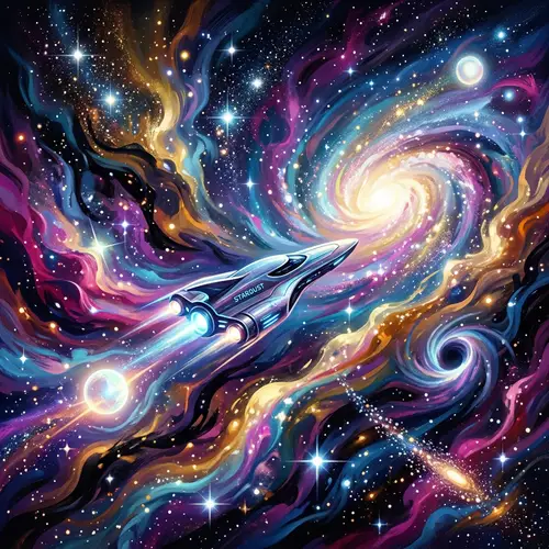Abstract Space Exploration Art | Cosmic Wonders