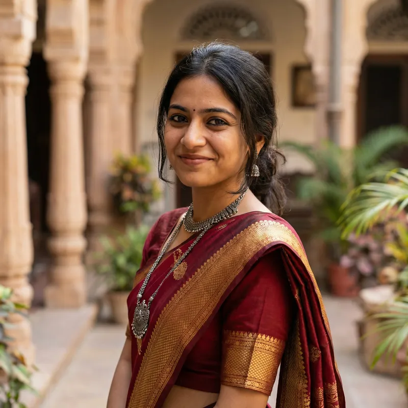 Beautiful Indian Girl, Age 25 | Authentic South Asian Charm