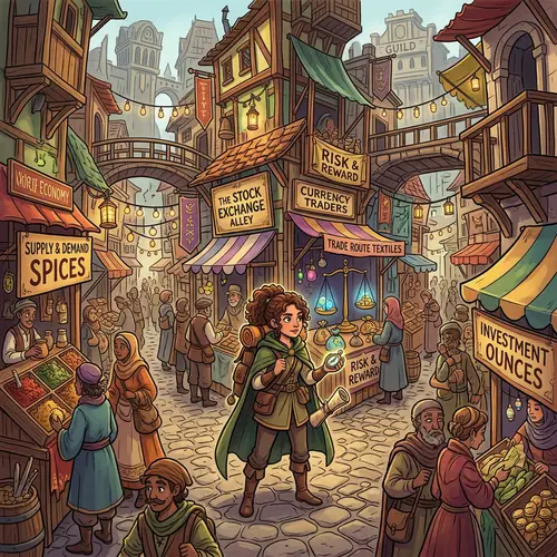 The Maze of Markets: Valeria's Economic Adventure