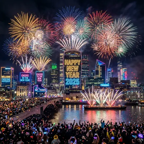 Happy New Year 2025: Celebrate with Fireworks