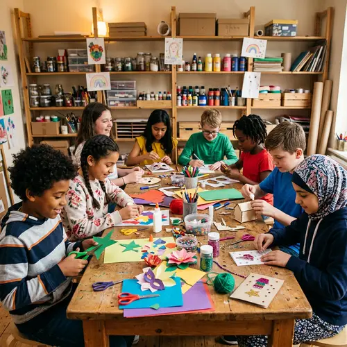 Diverse Kids' Craft Project | Creative Crafting for Children