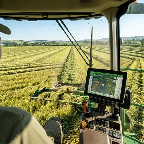 Efficient Hay and Forage Harvesting | GPS Guidance & Automatic Steering