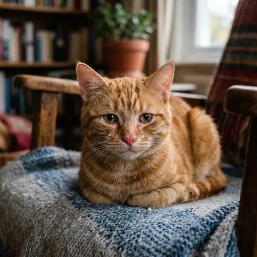 Crying Cat - Expressive Emotions | Website Name