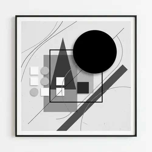 Minimalist Abstract Shapes | Dynamic Design with Circles, Squares, Triangles