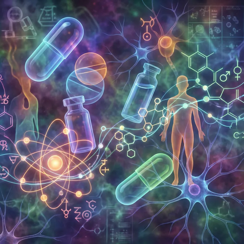 Vibrant Hormonal Medications Art