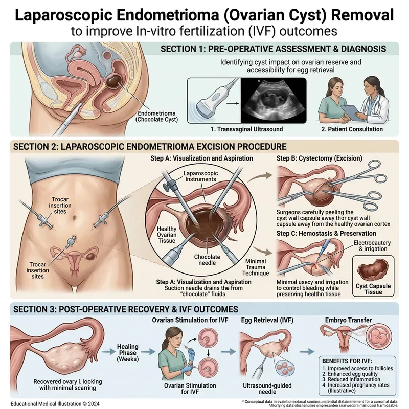 Endometriomas Removal for IVF Success - Expert Procedure Endometriomas Removal for IVF Success - Expert Procedure