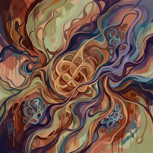 Abstract Embryonic Growth Art | Organic Forms & Shapes