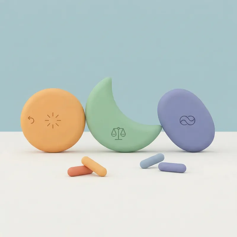 Minimalist Hormone Medication Art: Symbolic Depiction