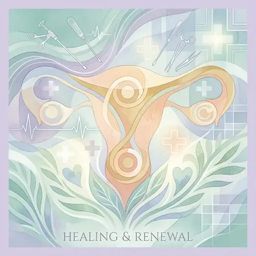 Abstract Hysterectomy Art | Symbolic Medical Procedure