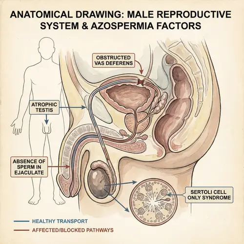 Male Reproductive System Anatomy for Azospermia and Male Infertility