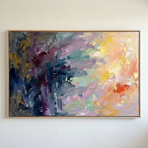 Healing and Renewal in Miscarriage Abstract Art