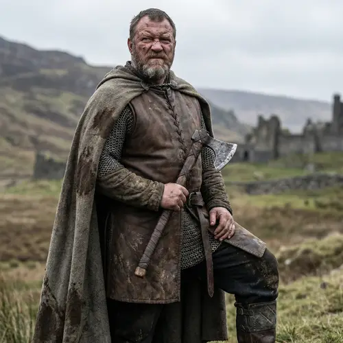 Medieval Male Warrior Character | Strong Fighter Design