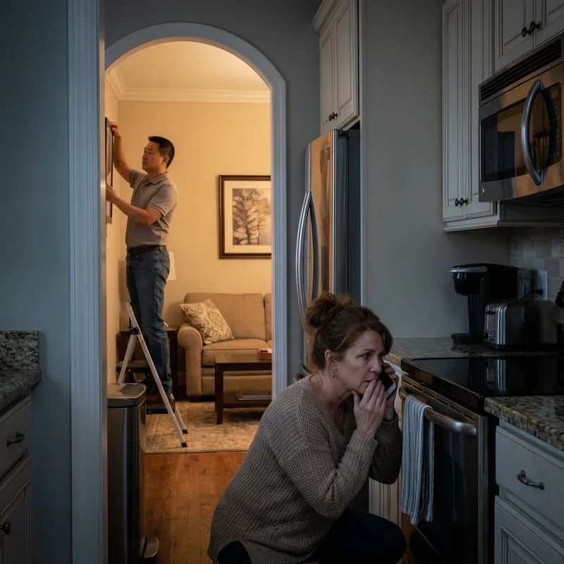 Unfaithful Woman: A Tale of Secretive Behavior at Home