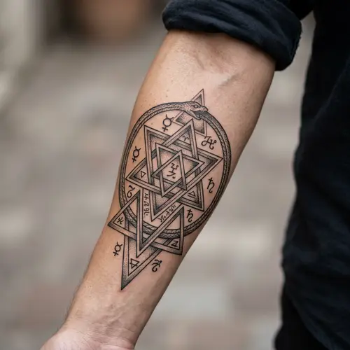 Magic Sigil & Alchemy Tattoo Designs