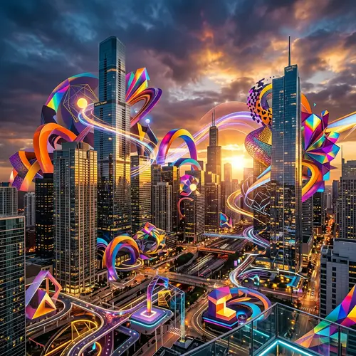 Intriguing Cityscape and Abstract Urban Harmony