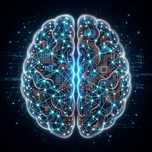 Neural Network Brain Illustration