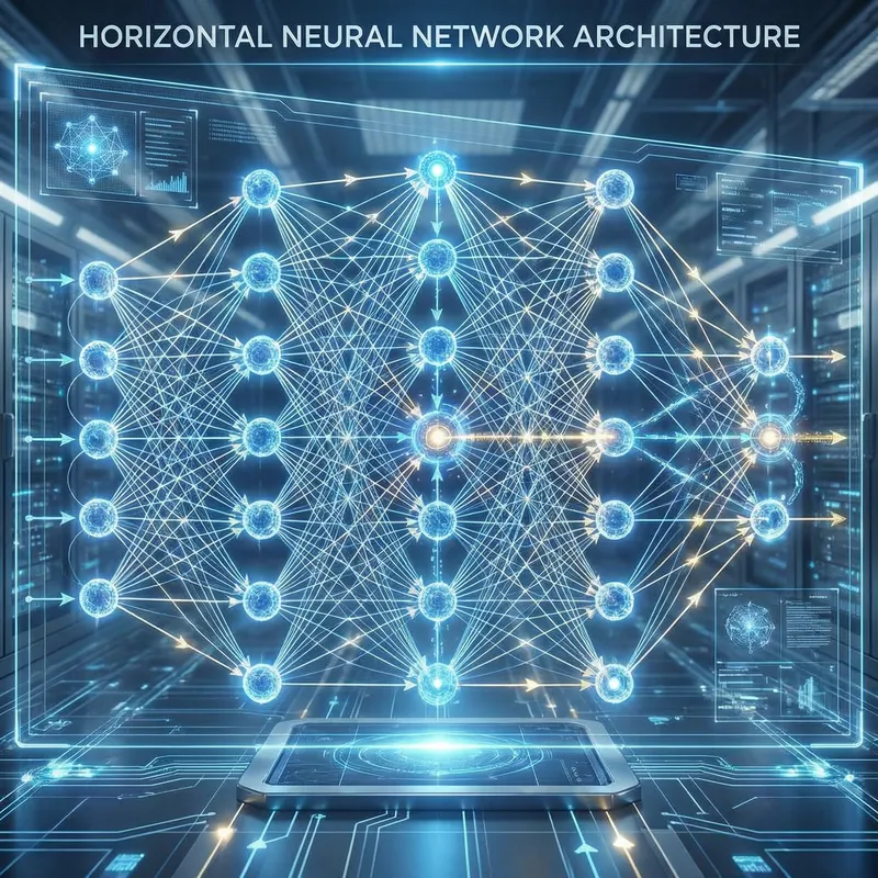 Horizontal Neural Network Illustration