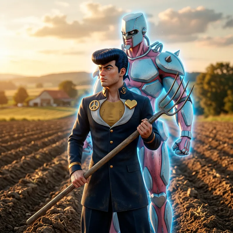 Hyper-Real Portrait of Josuke Higashikata Hyper-Real Portrait of Josuke Higashikata