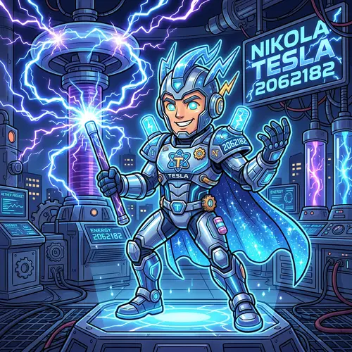 Nikola Tesla Mascot Design Ideas