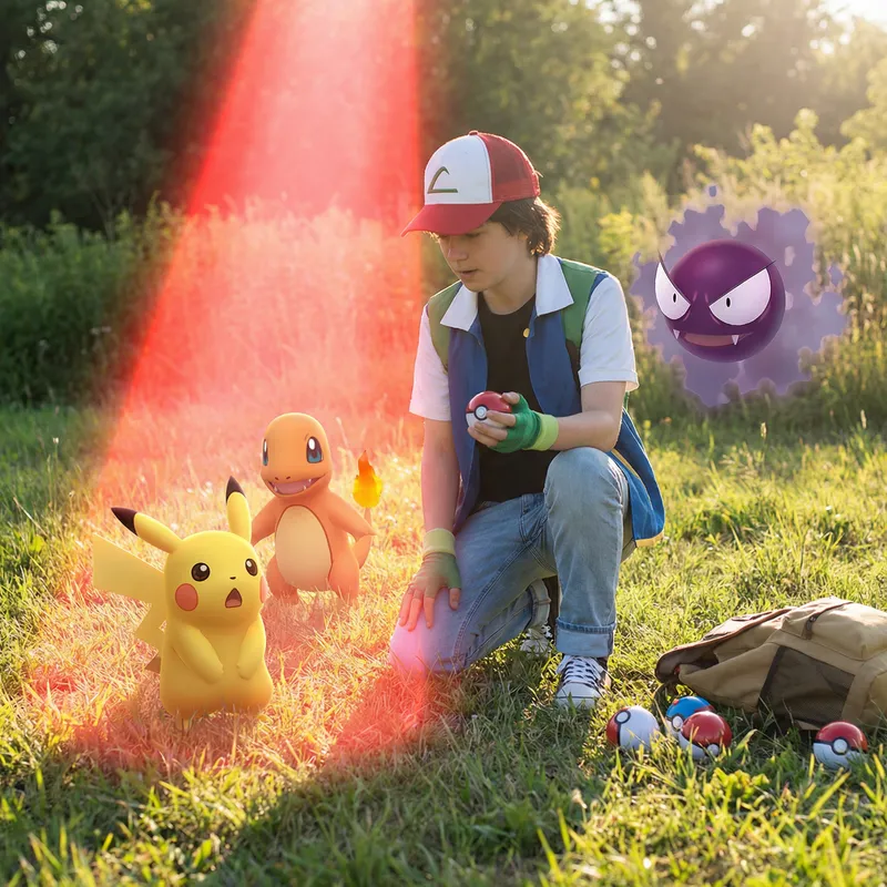 Catch Pikachu, Charmander & Gastly in Pokémon