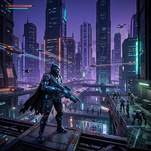 Best Video Game Experience: Futuristic Dystopian Cityscape