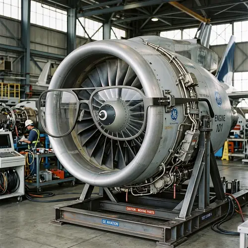Turbofan Engine Wearing Glasses