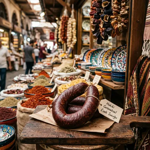 Traditional Turkish Eşek Sucuğu Sausage | Rich Flavor