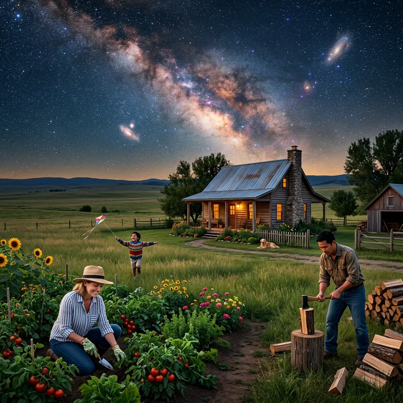 Home on Plane: People in House in Universum